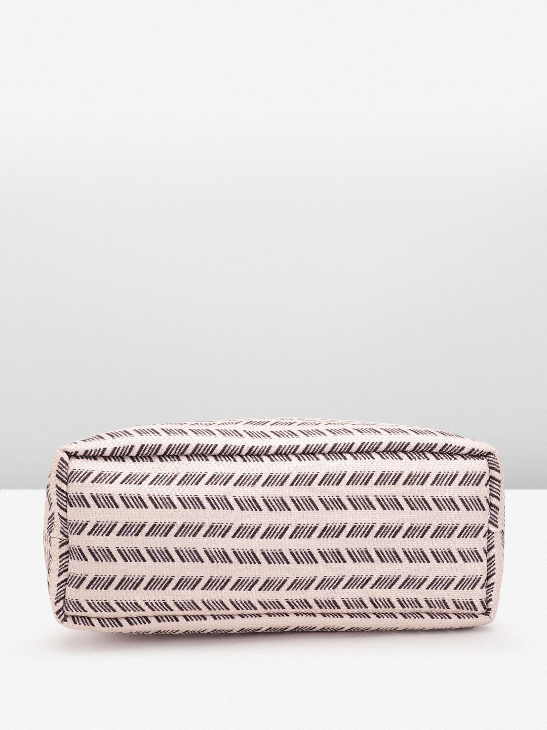 Anouk Geometric Self Design Structured Shoulder Bag