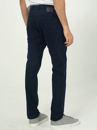 RARE RABBIT Men Slim Fit Mid-Rise Cotton Trousers