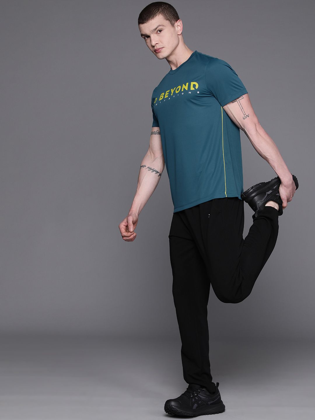 HRX by Hrithik Roshan Printed Rapid-Dry Training T-shirt