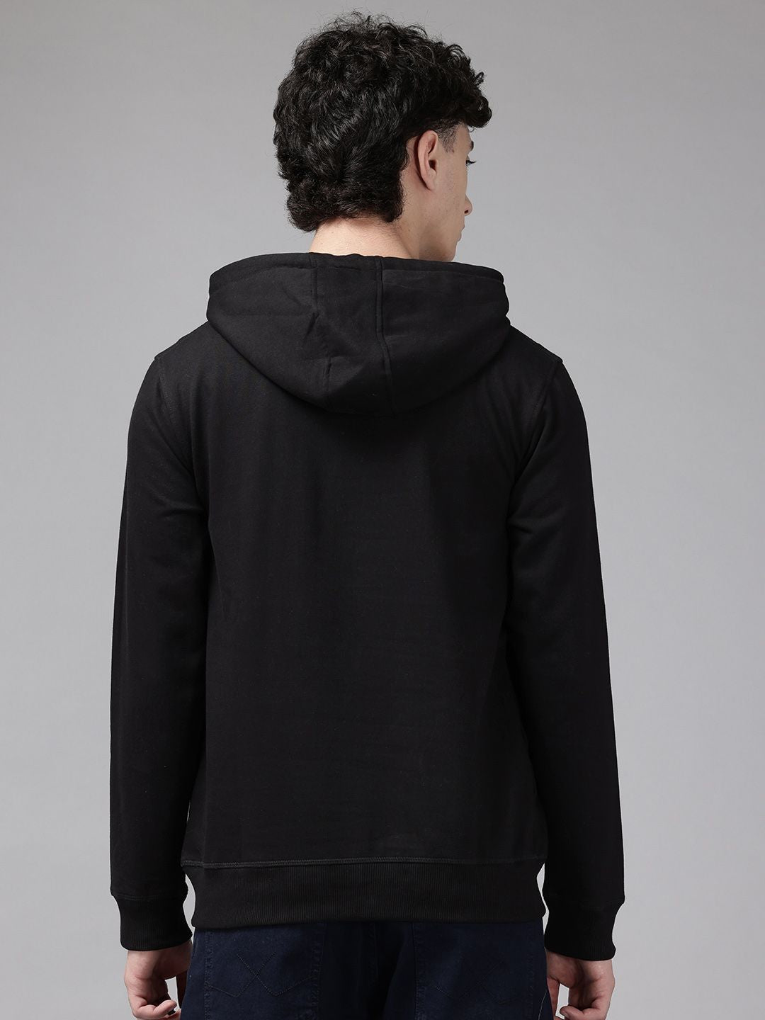 Park Avenue Striped Hooded Slim Fit Sweatshirt