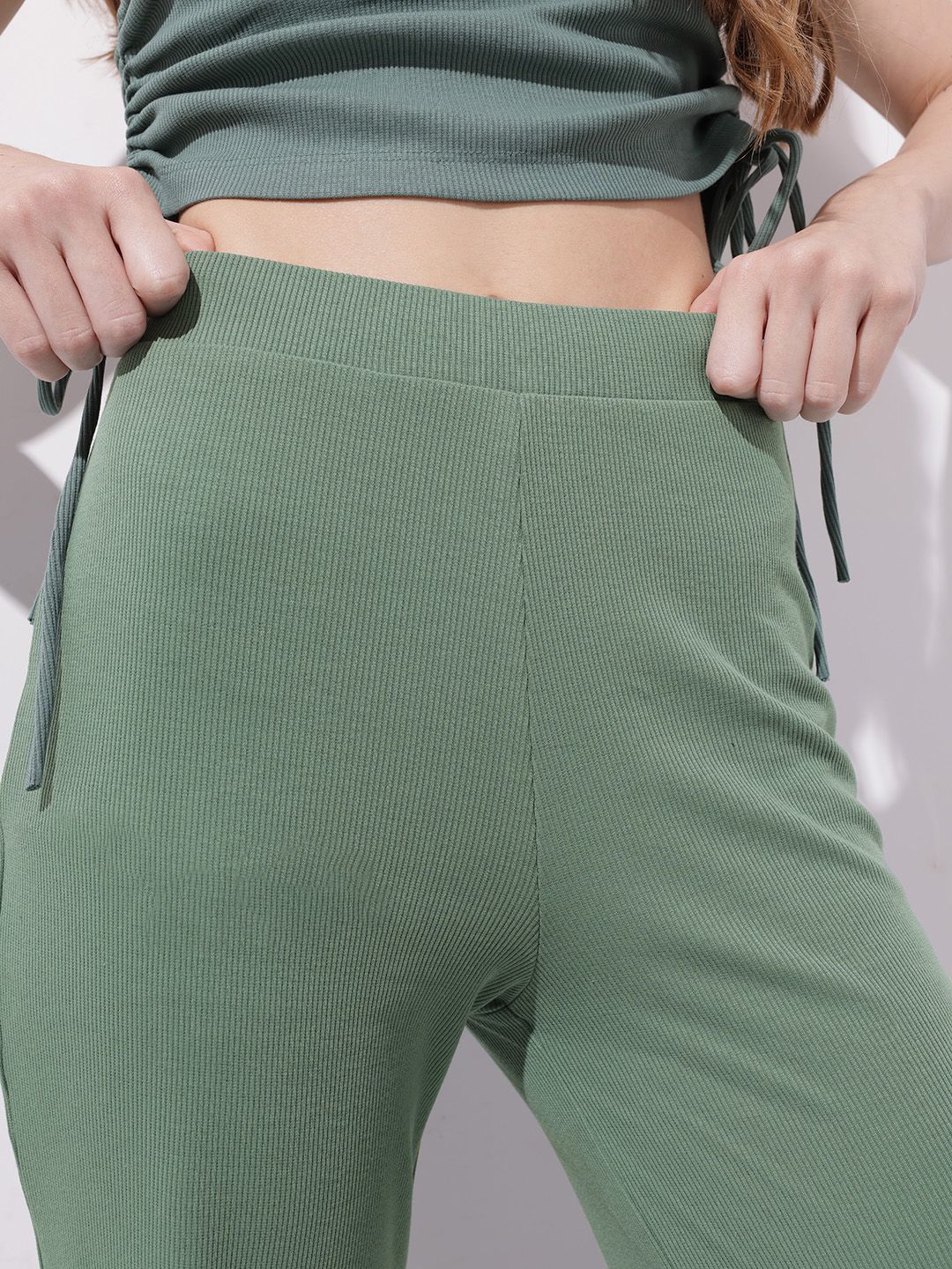 DressBerry Women Coastal Cool Satin Swank Wide Leg Trousers