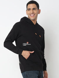 SPYKAR Hooded Neck Long Sleeves Cotton Pullover Sweatshirt