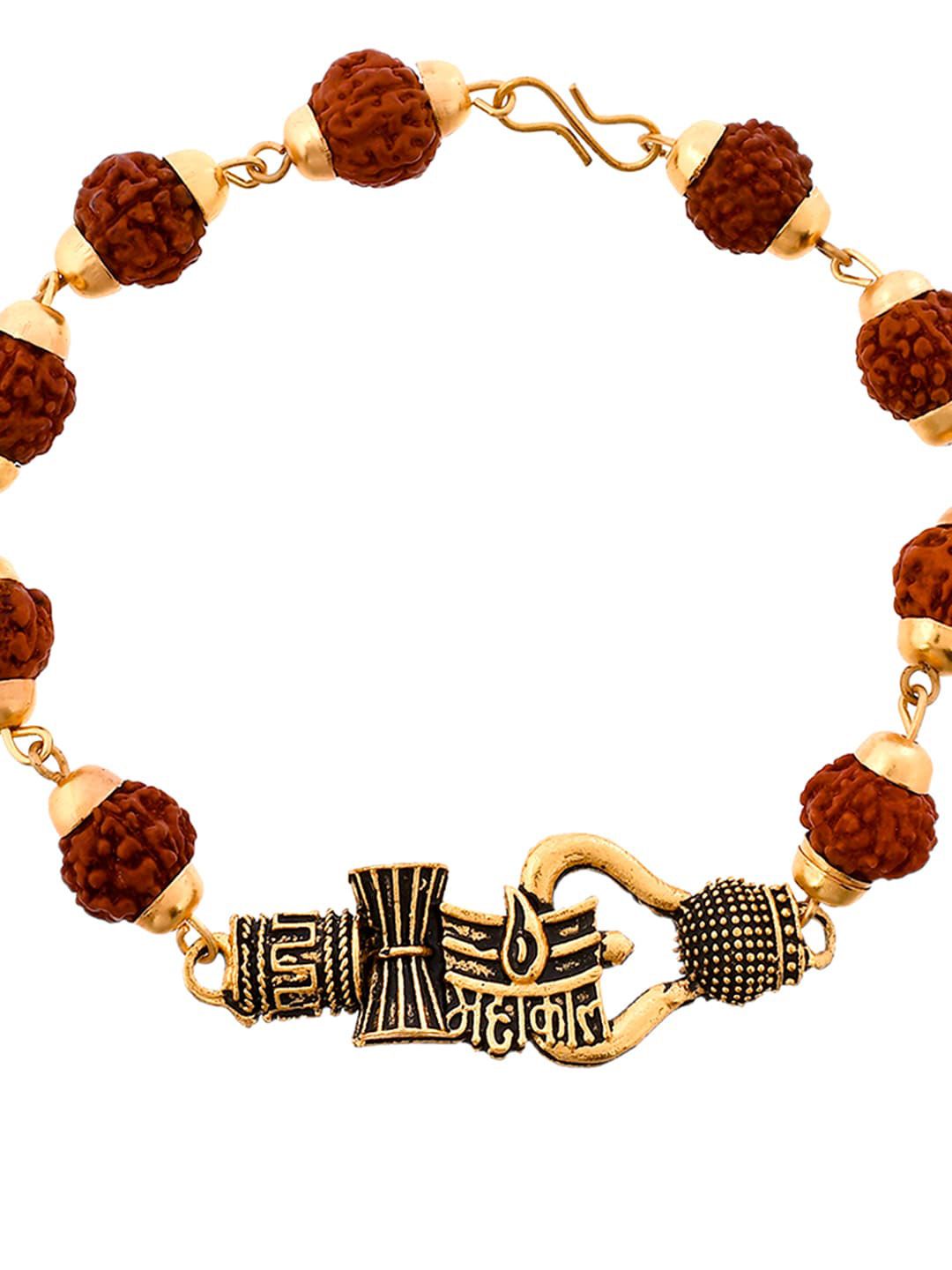 Voylla Men Lord Shiva Motifs Rudraksha Rakhi