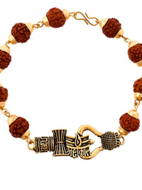Voylla Men Lord Shiva Motifs Rudraksha Rakhi