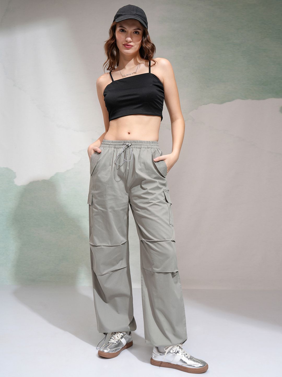 Street By Tokyo Talkies Women Mid Rise Straight Fit Trouser