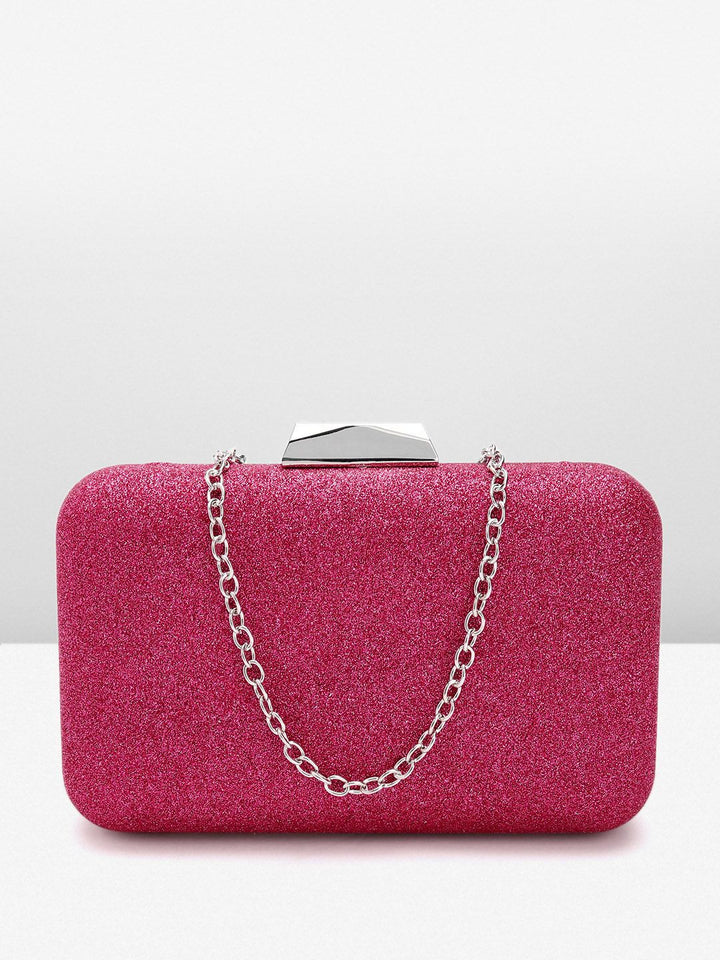 Lino Perros Women Glittery Effect Box Clutch