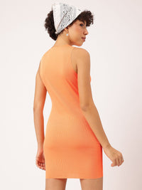 DressBerry Soft Rib Upturn Stitch Stunner Bodycon Mini Dress