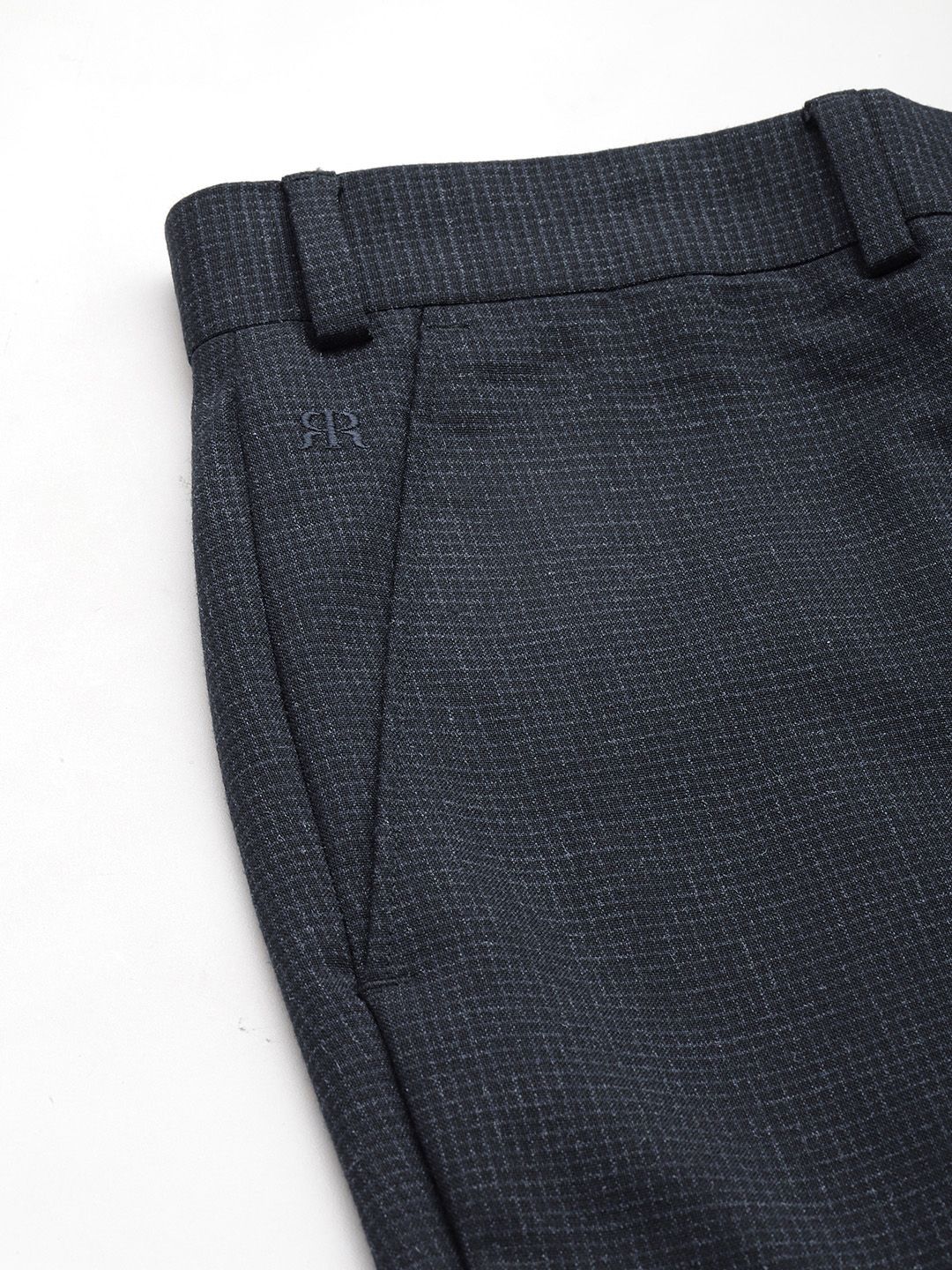 Raymond Men Checked Slim Fit Formal Trousers