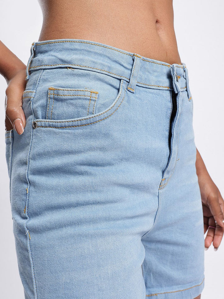 DressBerry Women Iconic Indigo Jorts