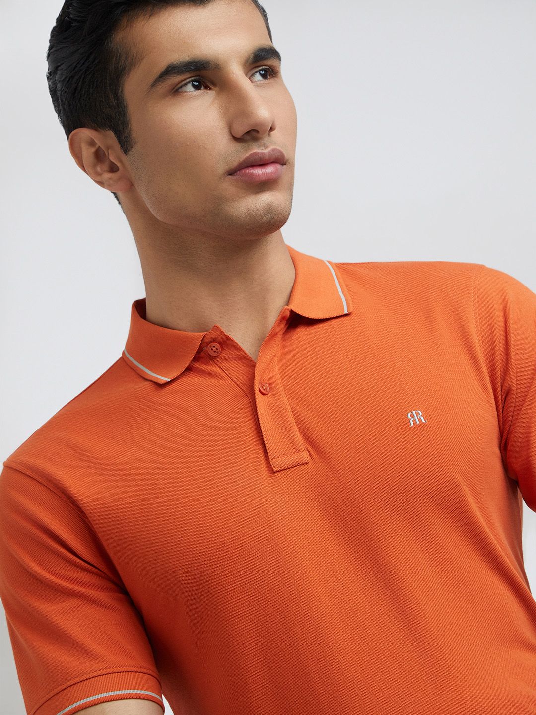 Raymond Pure Cotton Modern Fit Polo Collar T-shirt