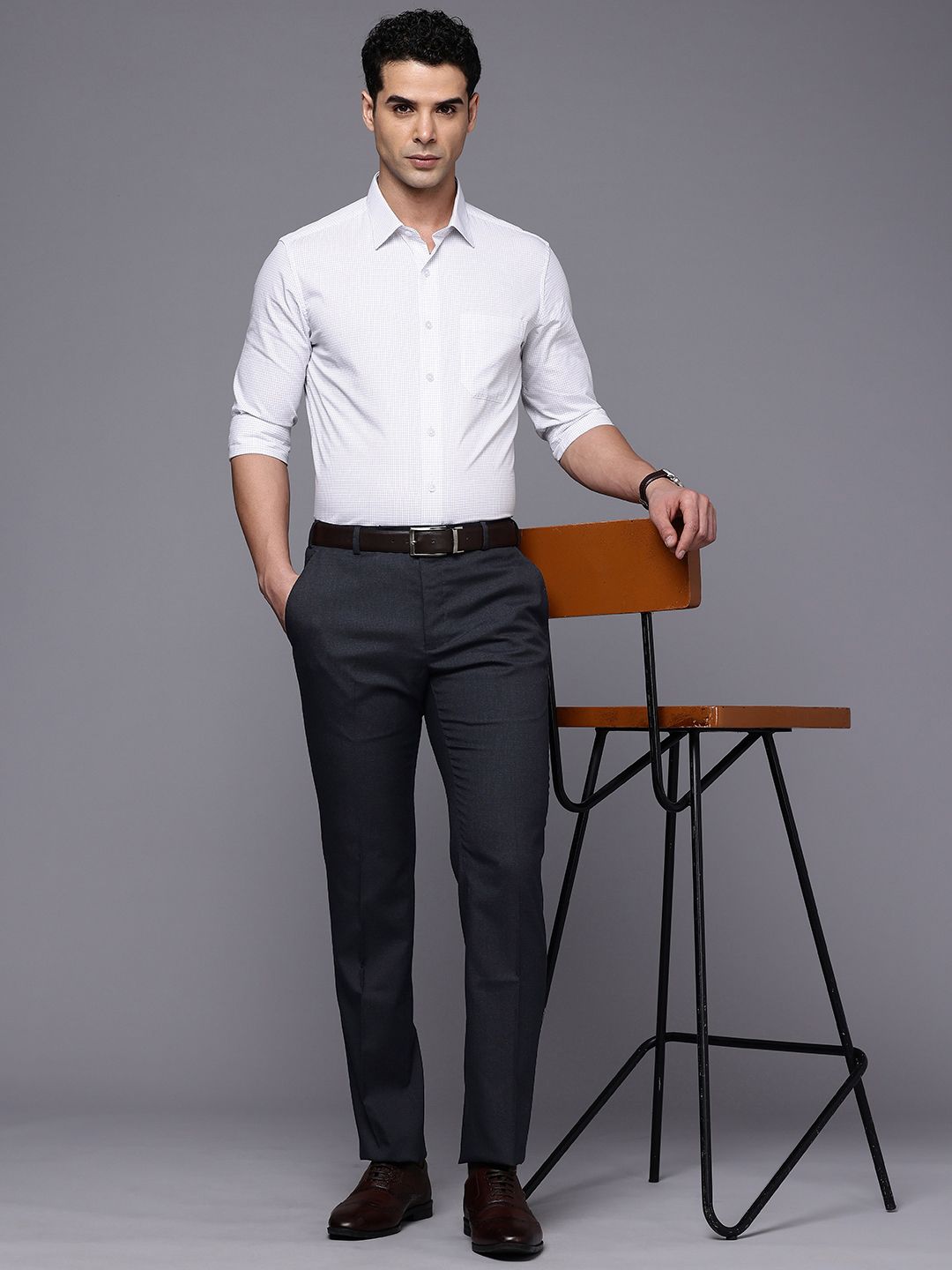 Raymond Men Slim Fit Formal Trousers