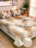 Moda Rapido X KLOTTHE Beige Floral 400 TC Cadar Katil King dengan 2 Sarung Bantal