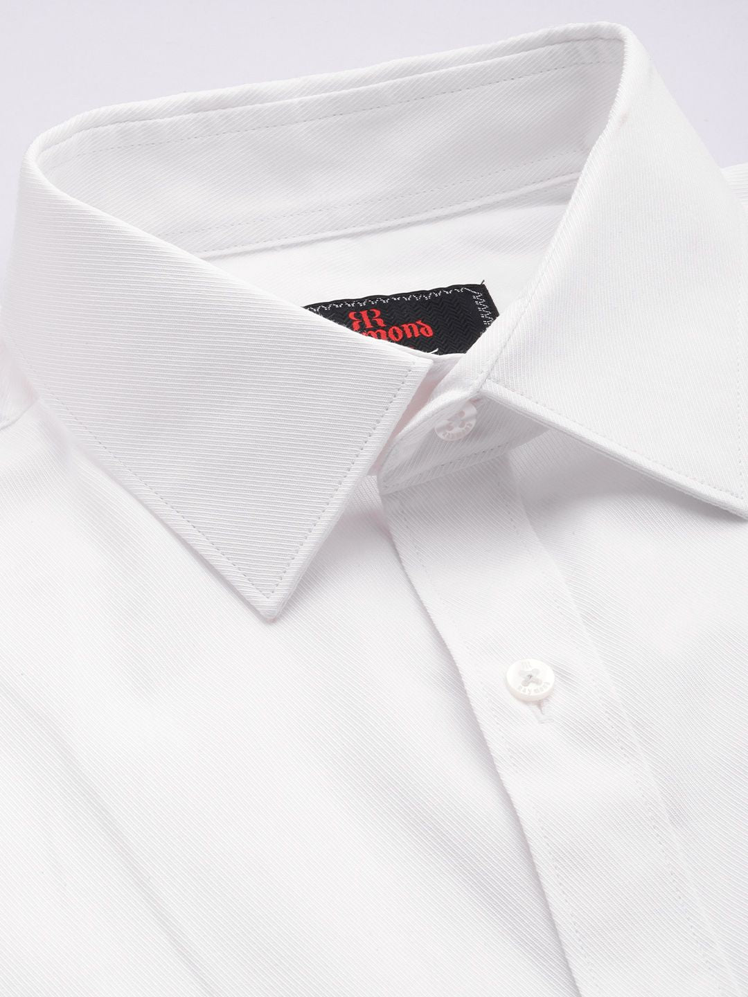 Raymond Slim Fit Self Striped Pure Cotton Formal Shirt