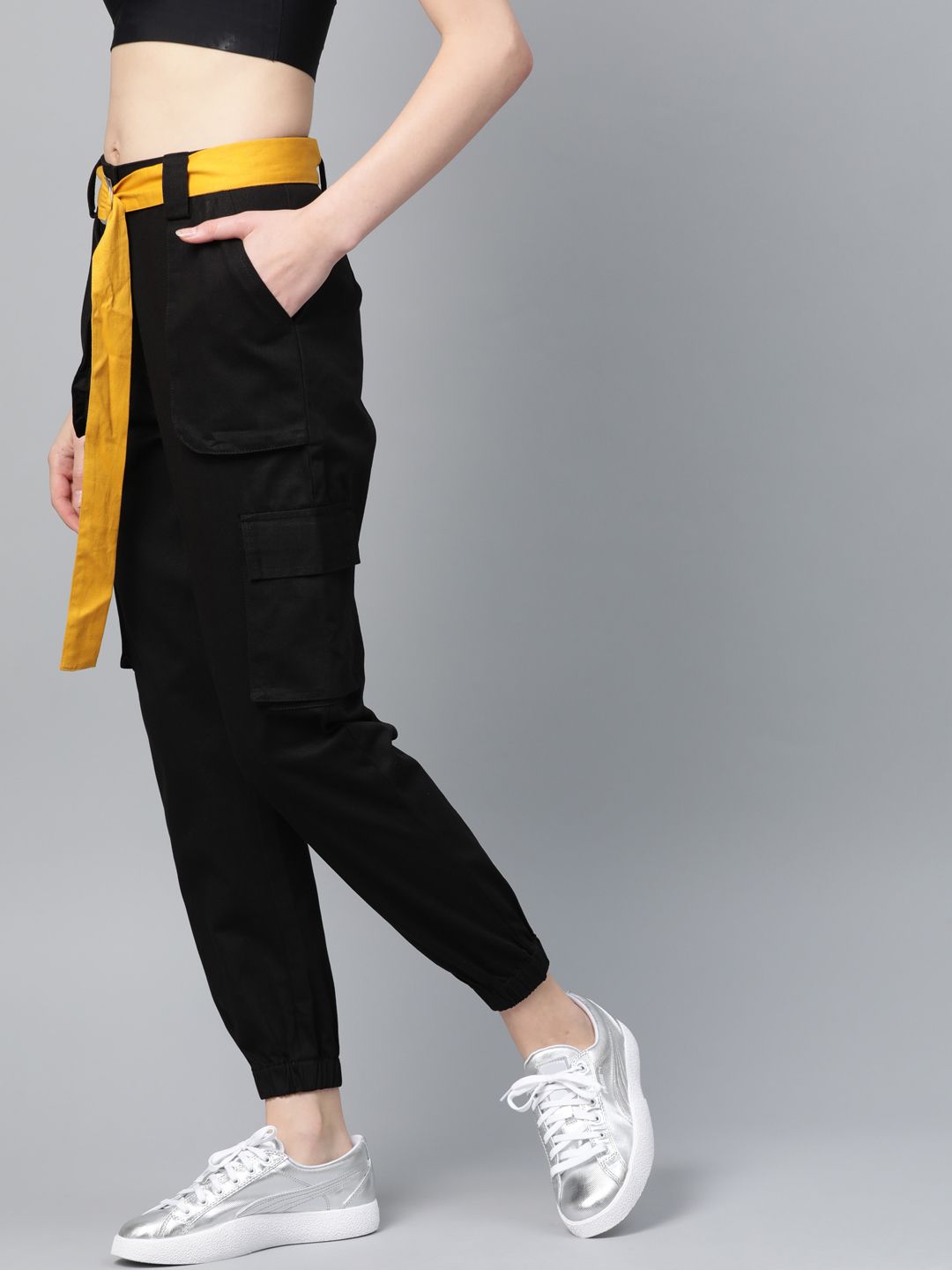 STREET 9 Women Black Cargos