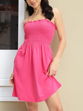 DressBerry Girly Glamorama Smocked A-Line Dress