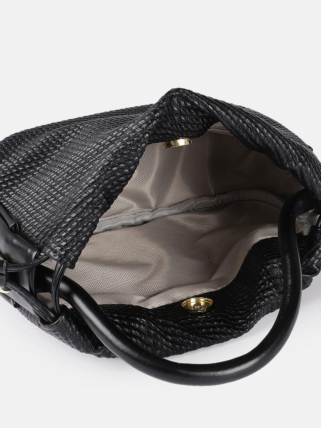 DressBerry Textured Bucket Handheld Bag