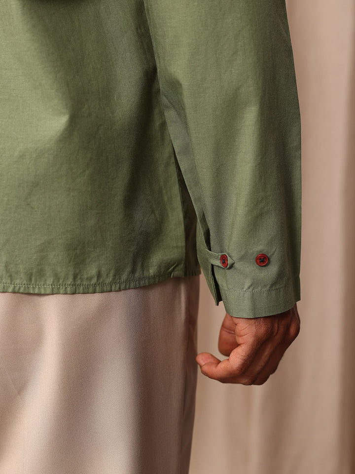 Mr Bowerbird Drop-Shoulder Sleeves Liberal Fit Casual Shirt