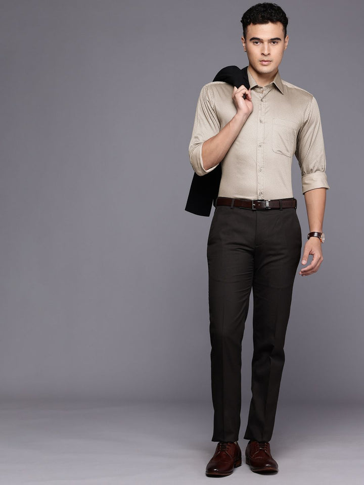 Raymond Pure Cotton Slim Fit Floral Printed Formal Shirt