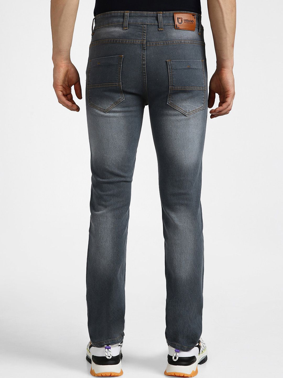 Urbano Fashion Men Mid-Rise Light Fade Stretchable Jeans