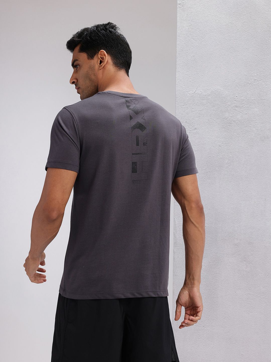 HRX by Hrithik Roshan Brand Logo Printed Training T-shirt