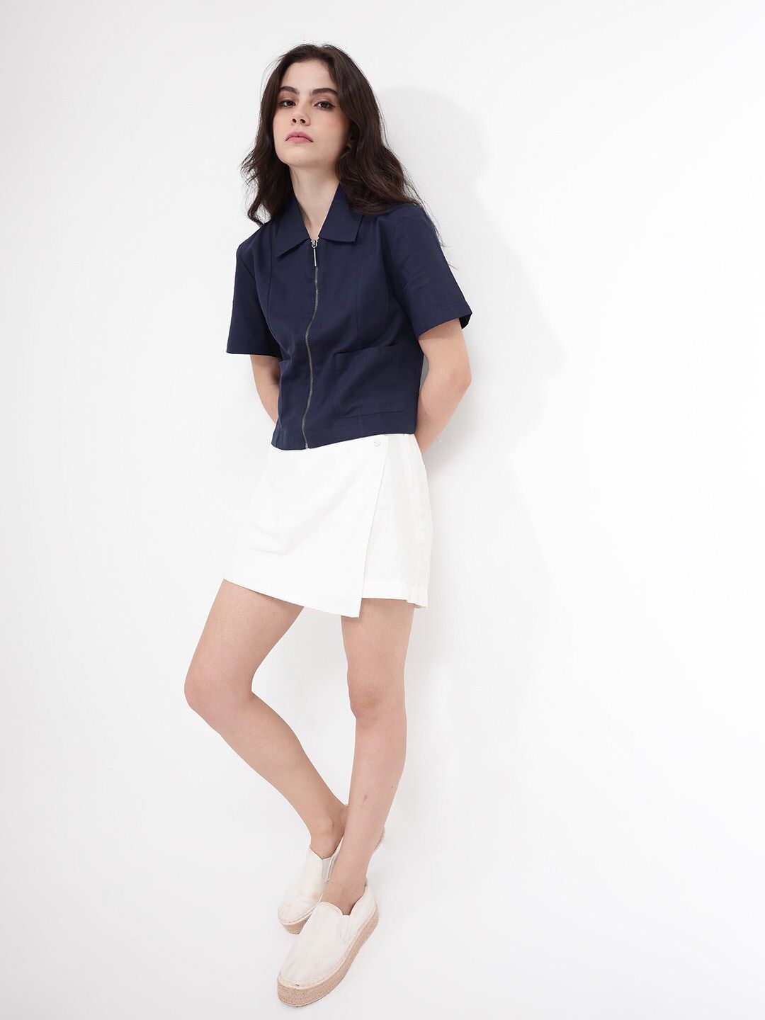 RAREISM Cotton Shirt Style Top