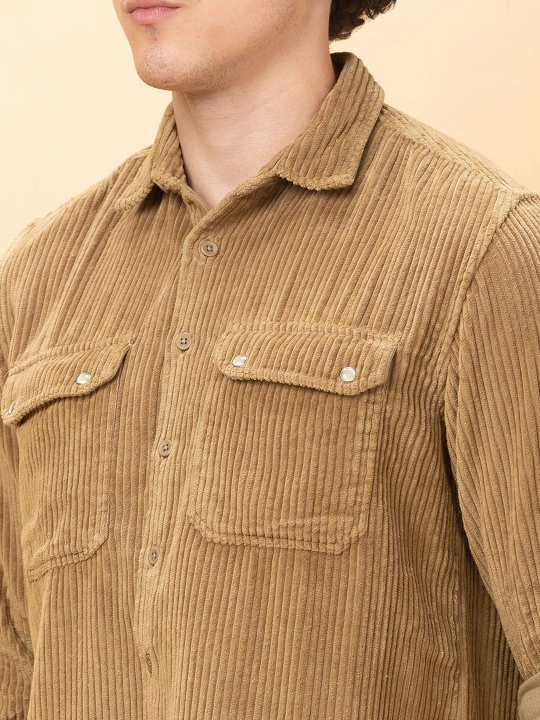 Being Human Men Slim Fit Micro Checks Opaque Striped Casual Shirt
