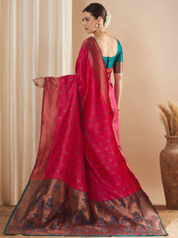 Saree mall Ethnic Motifs Zari Paithani Sarees