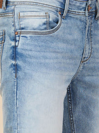 Being Human Men Straight Fit Mid-Rise Heavy Fade Stretchable Jeans