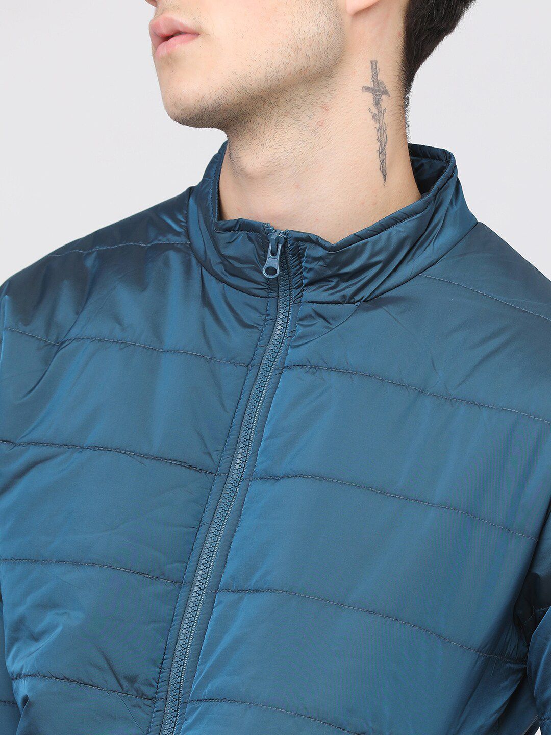 HIGHLANDER Men Green Solid Puffer Jacket