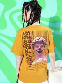 Difference of Opinion Women Graphic Printed Oversized T-shirt
