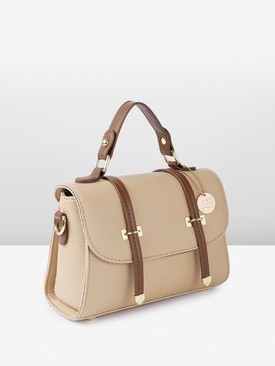all about you Textured Structured Handheld Bag
