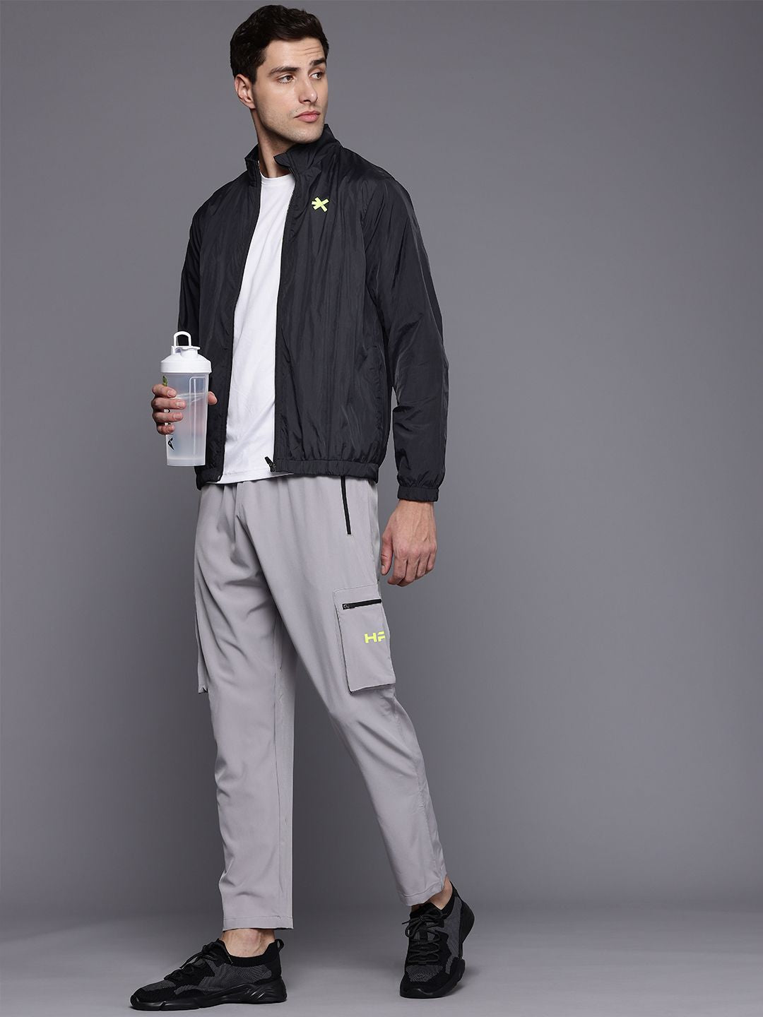 HRX by Hrithik Roshan Rapid-Dry Brand Logo Running Jacket