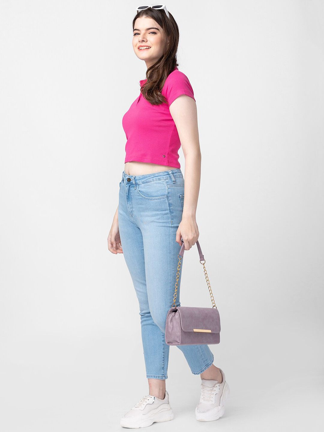 SPYKAR Women Blue Straight Fit Light Fade Jeans