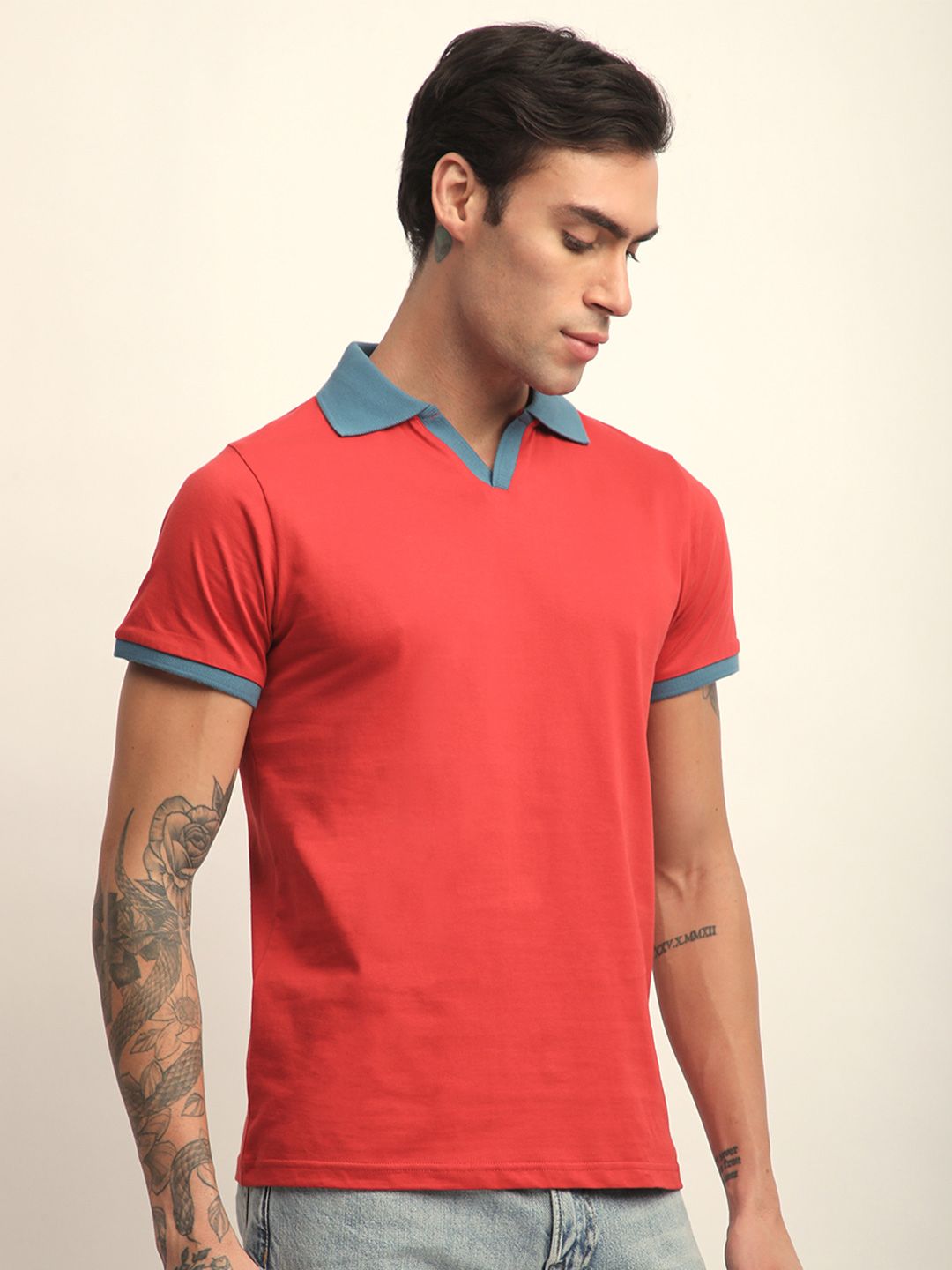 DILLINGER Men Short Sleeve Regular Fit Solid Polo Tshirt