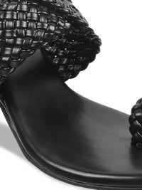 Metro Black Kitten Sandals