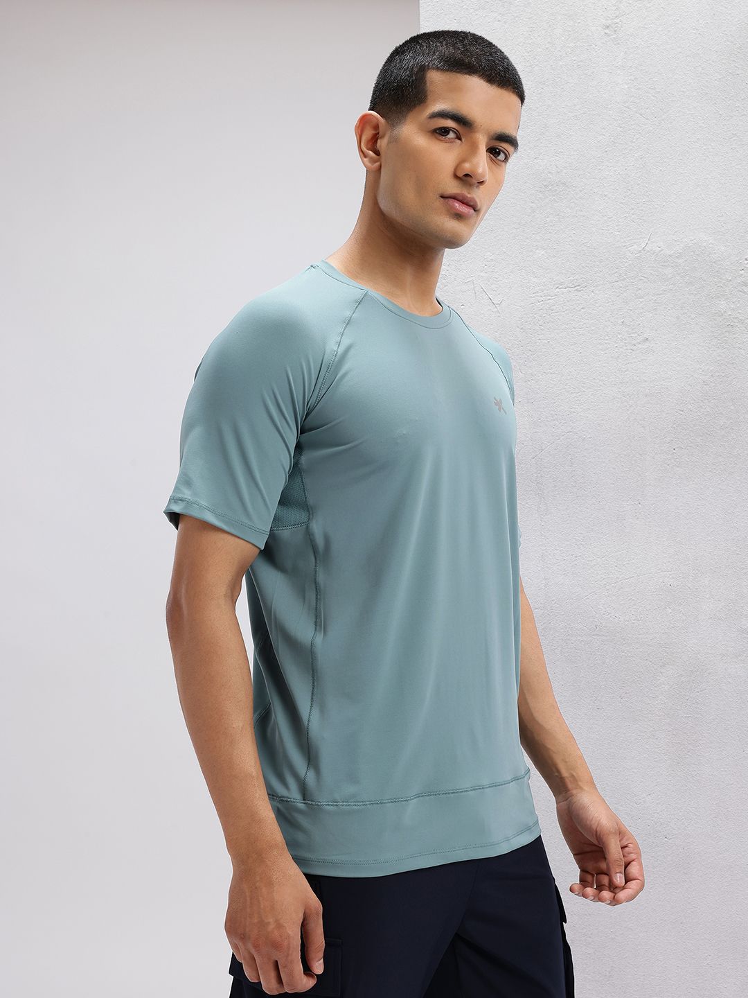 HRX by Hrithik Roshan Mesh Panel Back Rapid-Dry Training T-shirt