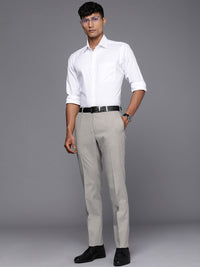 Raymond Men Checked Slim Fit Formal Trousers