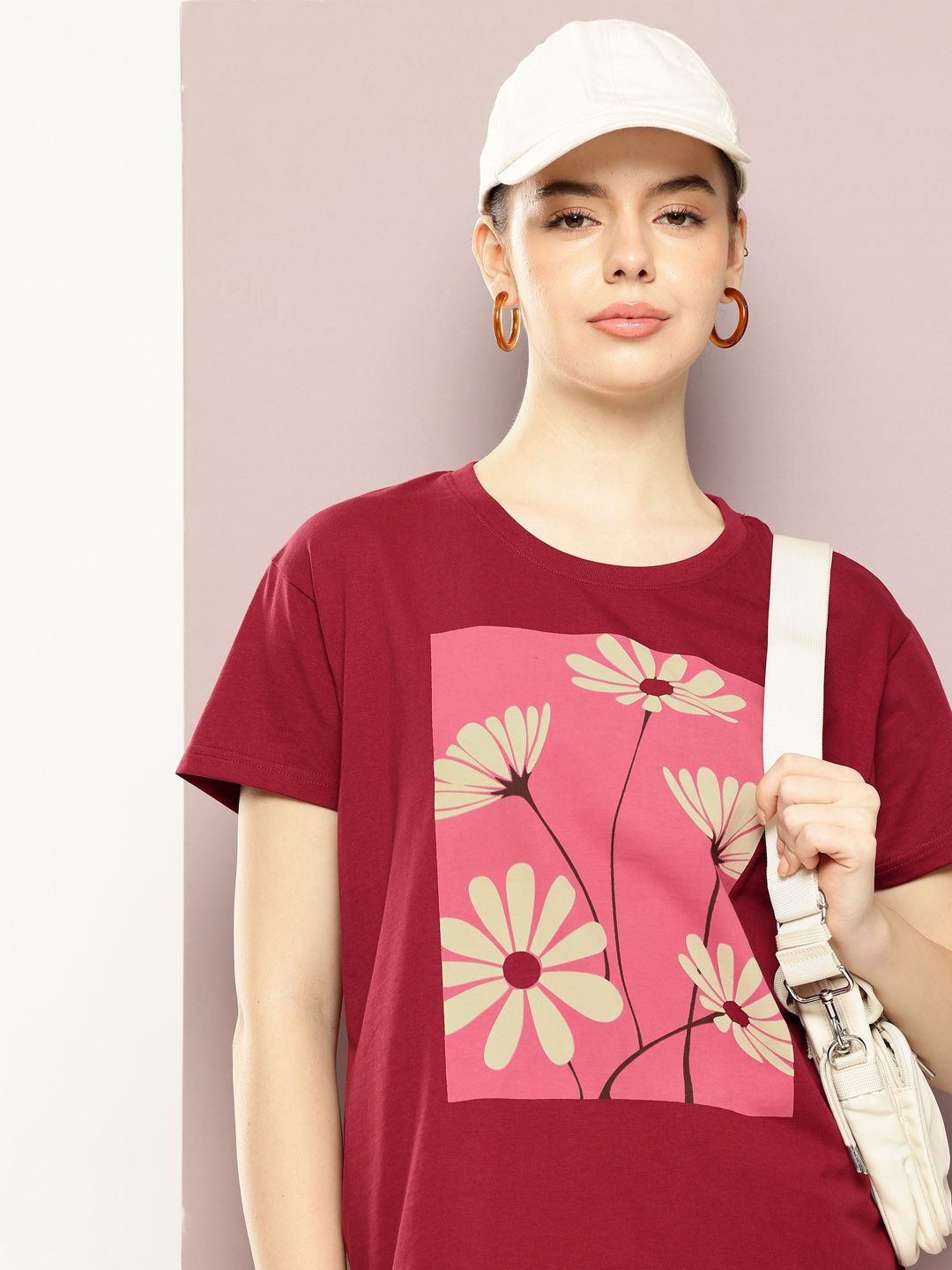 DILLINGER Printed Drop-Shoulder Sleeves Pure Cotton Boxy T-shirt