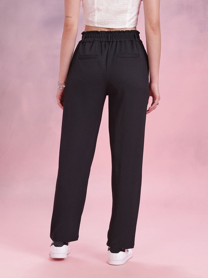 DressBerry Women Textured Trousers