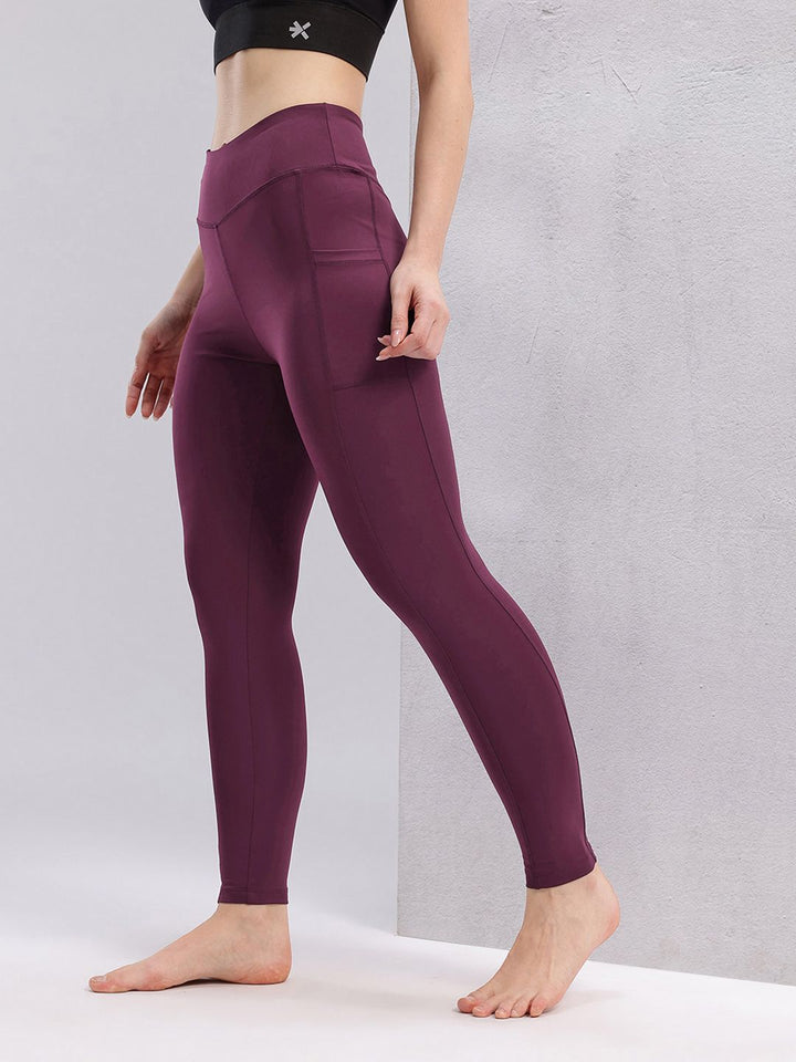 HRX by Hrithik Roshan Women Mid-Rise Rapid-Dry Yoga Tights