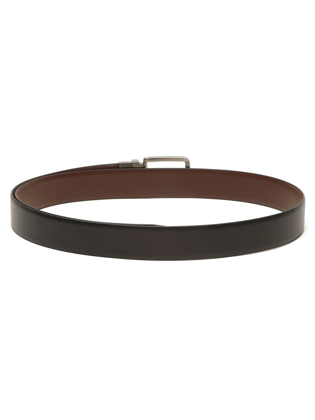 Teakwood Leathers Men Textured Leather Reversible Formal Belt
