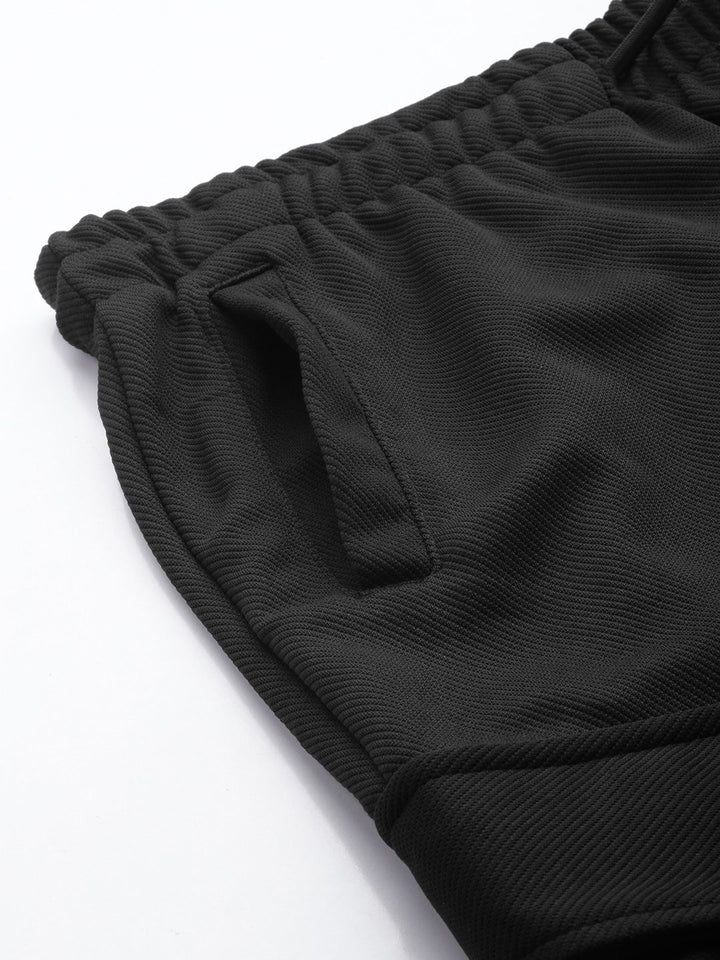 The Indian Garage Co Men Textured Joggers