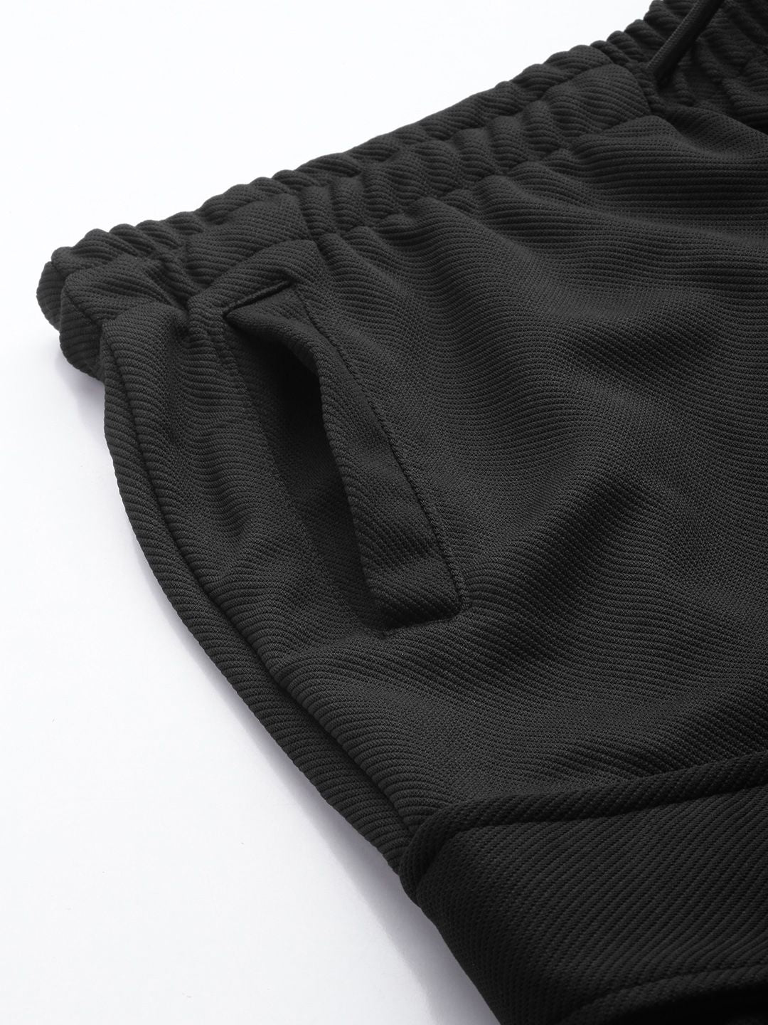 The Indian Garage Co Men Textured Joggers