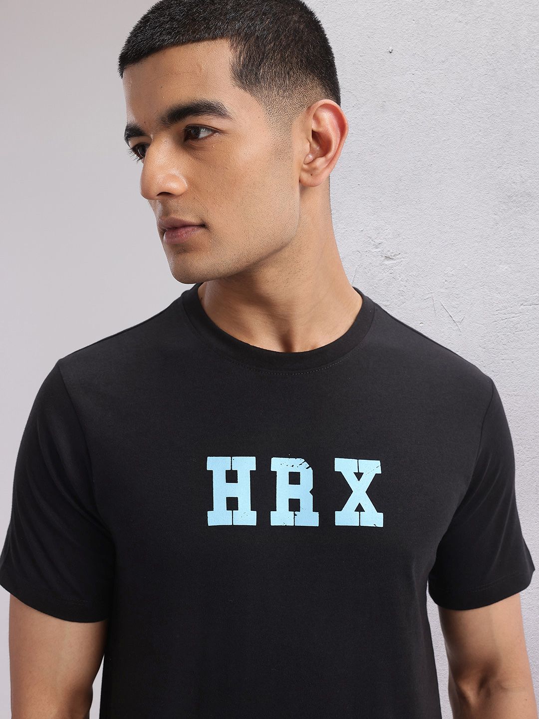 HRX by Hrithik Roshan Brand Logo Printed Training T-shirt