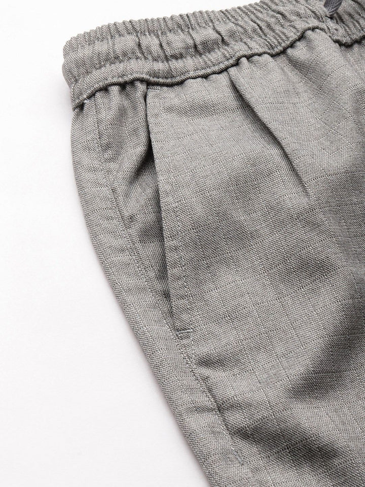 The Indian Garage Co Men Regular Fit Pleated Trousers