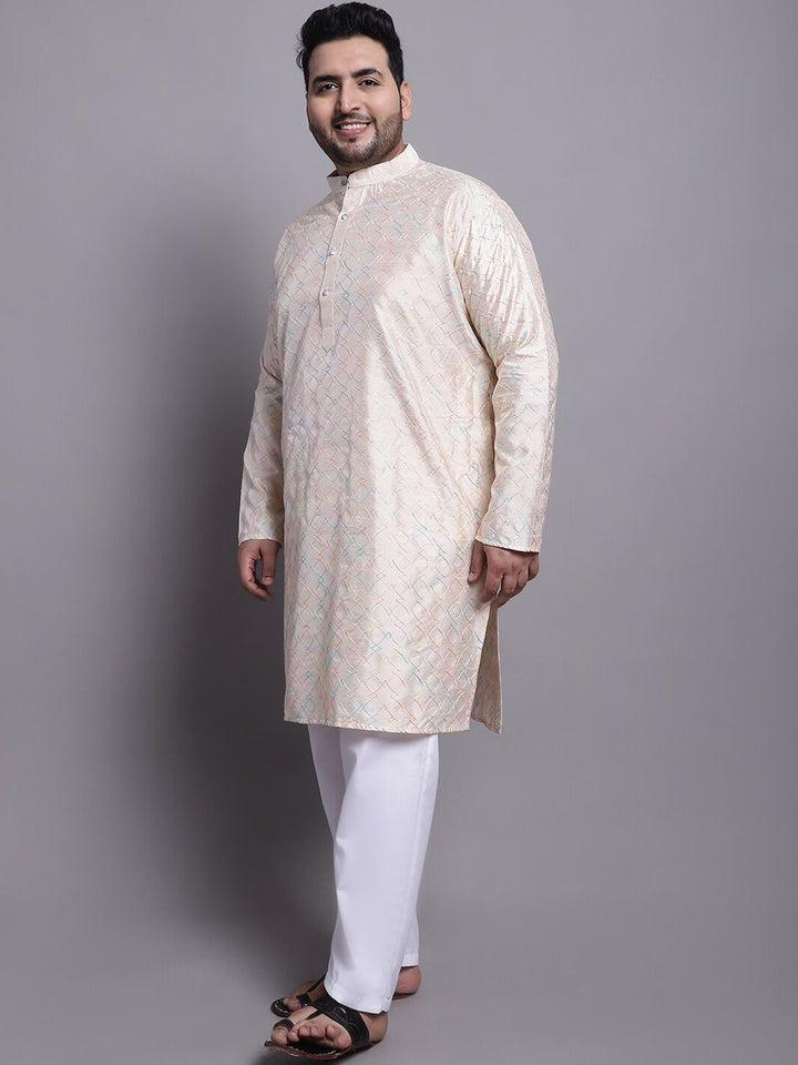 SOJANYA PLUS Embroidered Regular Kurta with Pyjamas