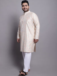 SOJANYA PLUS Embroidered Regular Kurta with Pyjamas