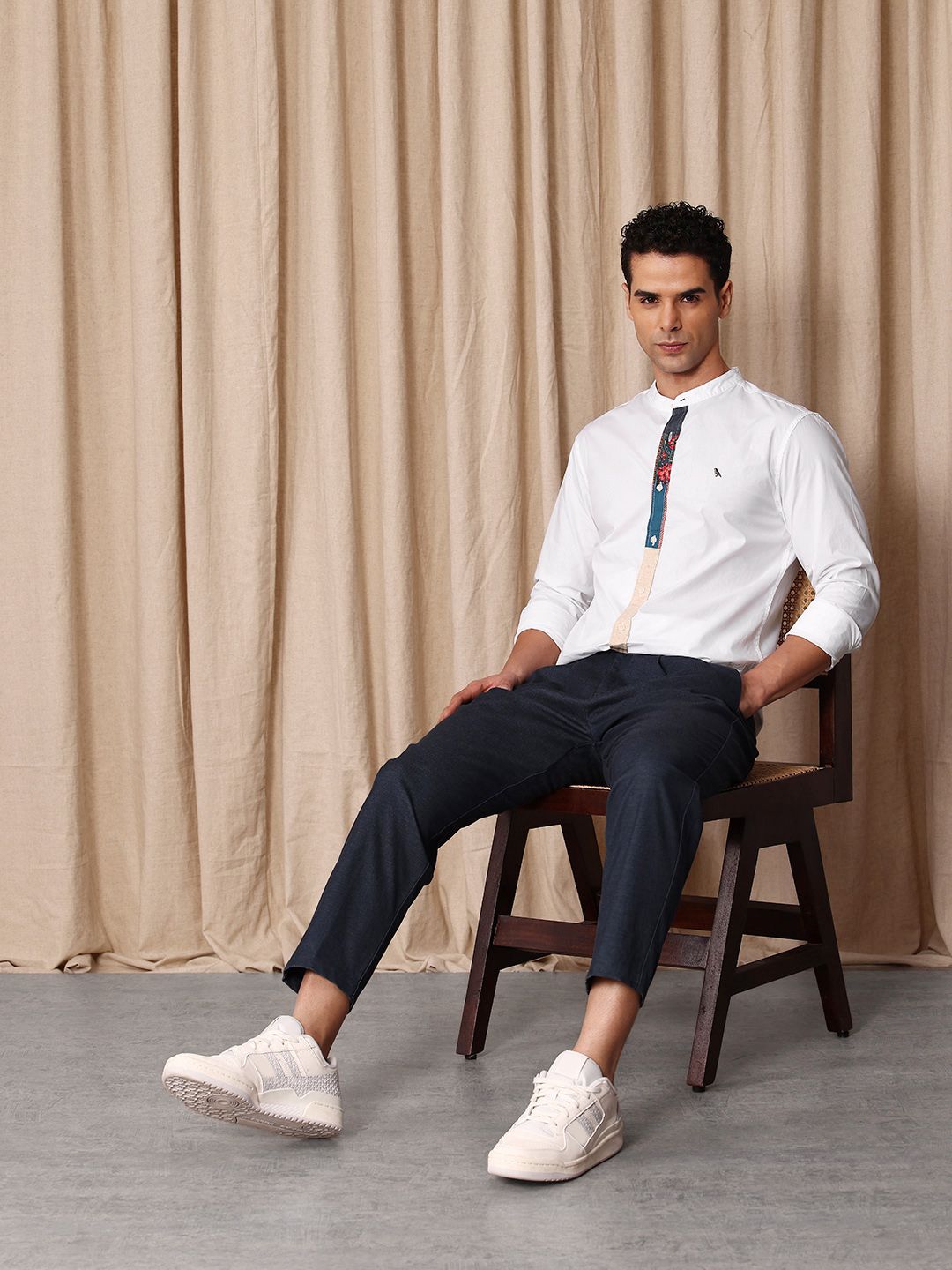Mr Bowerbird Tailored Fit Pure Cotton Casual Shirt