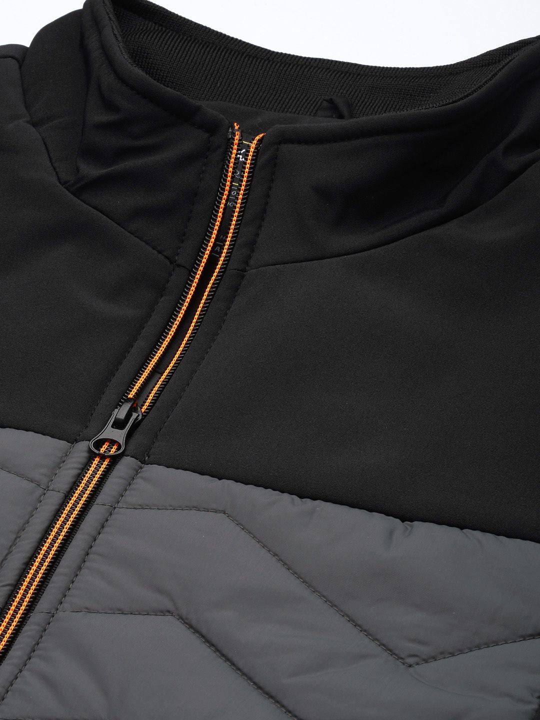 The Indian Garage Co Men Colourblock Zip-Front Bomber Jacket