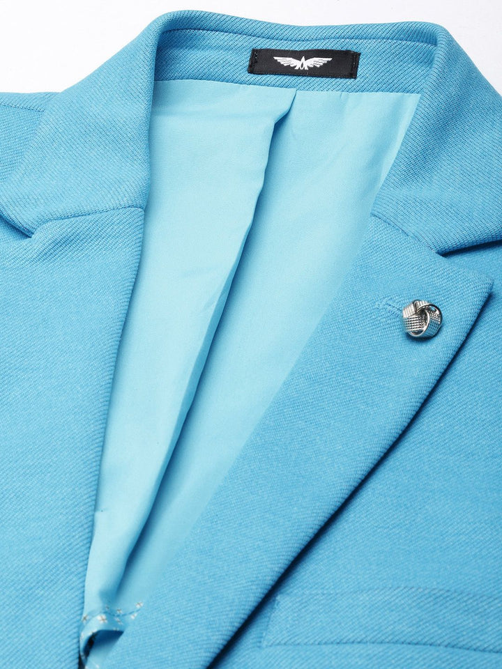 Park Avenue Solid Regular Fit Single-Breasted Formal Blazer